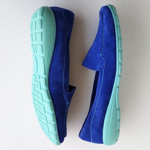 Easy Spirit Abide Suede Casual Flat 10M Blue - Picture 5 of 8